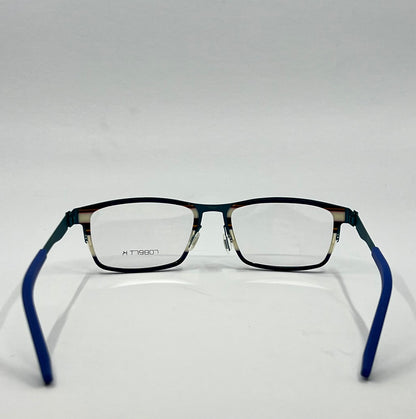 Robert K Eye Society Pepe 55-18-145 Blue Optical Frame Made in Germany