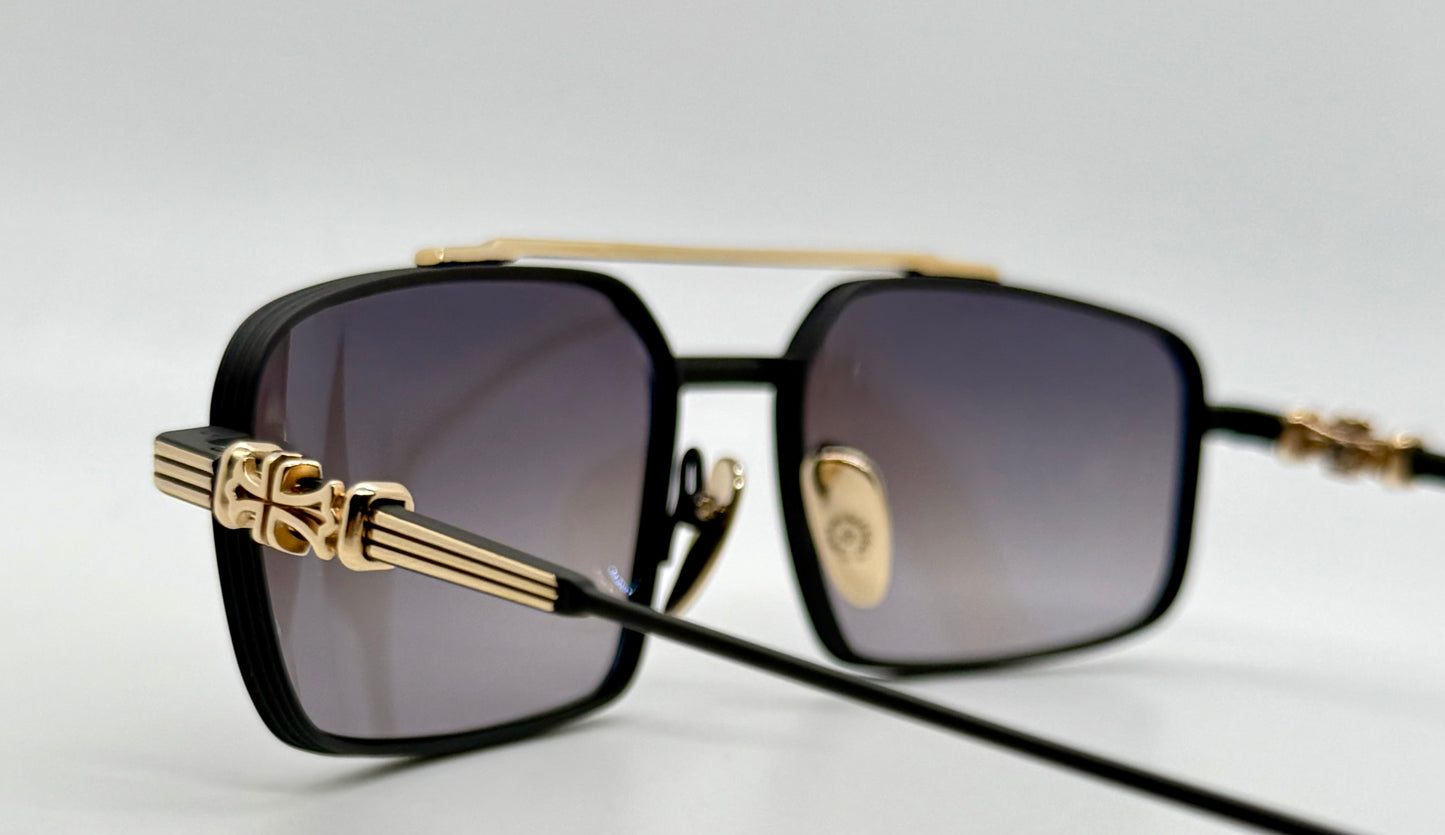 Chrome Hearts LICK’N MBK/GP Sunglasses – Brand New Full Kit w/ Zeiss Lenses