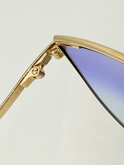 Silhouette V6050 M6078 Vintage Sunglasses w/New Blue Gradient Custom Lenses–59mm-Austria