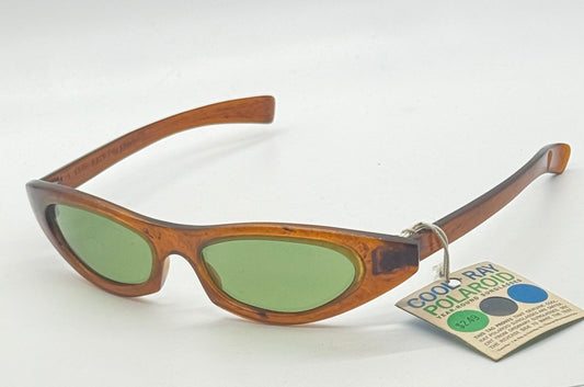 PEEKINI COOL-RAY Polaroid 112 Sunglasses + Original Swing Tag-VINTAGE/NOS