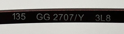 Gucci GG 2707/Y 3L8 Y2K Vintage Deadstock Optical Frame 48-17 Italy