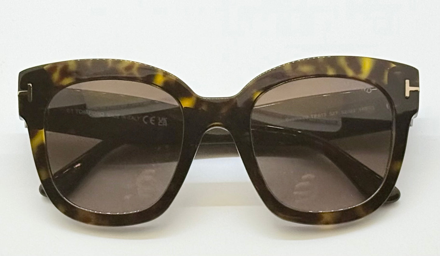 Brand New Tom Ford Beatrix-02 TF613 52T Tortoise Gradient Sunglasses – Full Kit