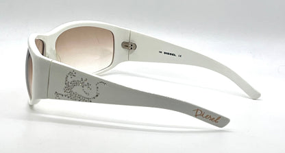 Diesel DS0046/S VINTAGE Y2K White Crystal Sunglasses-Unworn/NOS Made in Italy 64mm