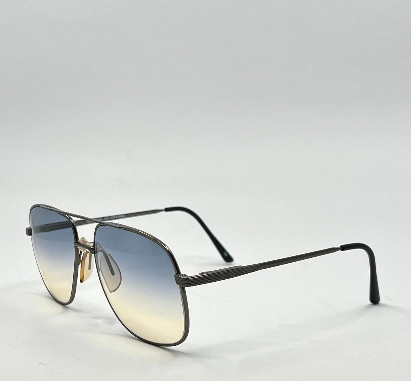Ocean Optique Atlantic 1 GM Aviator Vintage Sunglasses w/New, Custom Lenses-France-60mm