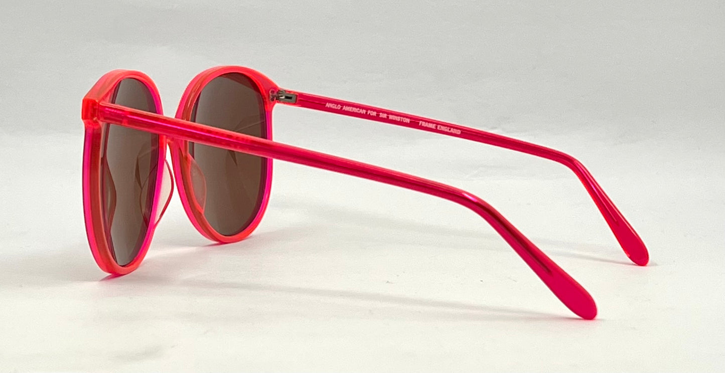 Anglo American Sir Winston MOD 232 FLR Sunglasses-New Solid Tinted Custom Lenses