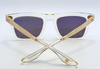 DITA TELION Clear Gold – Rare Handcrafted Japan Acetate & Titanium Sunglasses 51mm