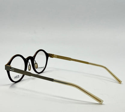 Zen Barcelona Einstein Z457 C.04 44-25 Round Optical Glasses Duralumin 7075 NIB