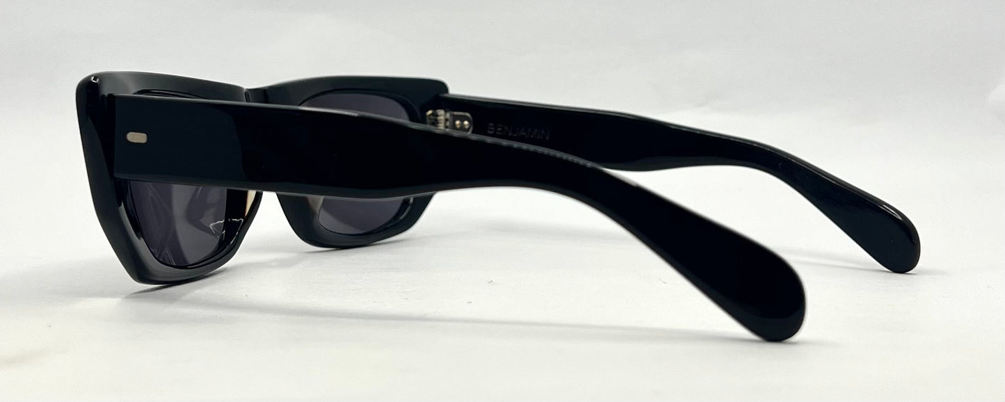 BENJAMIN “B. Ray” Black Polarized Sunglasses-Unworn-Japan-Collector