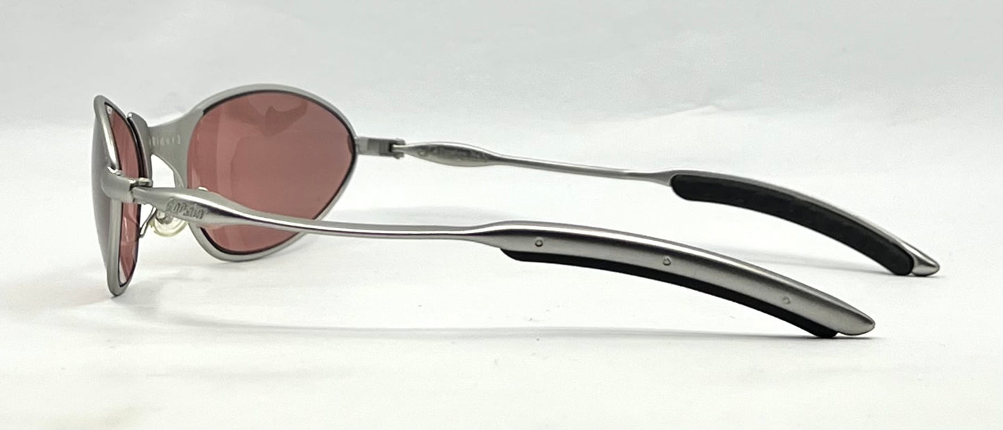 Easy Rider 2- Y2K Vintage Oval Sunglasses-Made in Italy-Unworn-Pink Lens