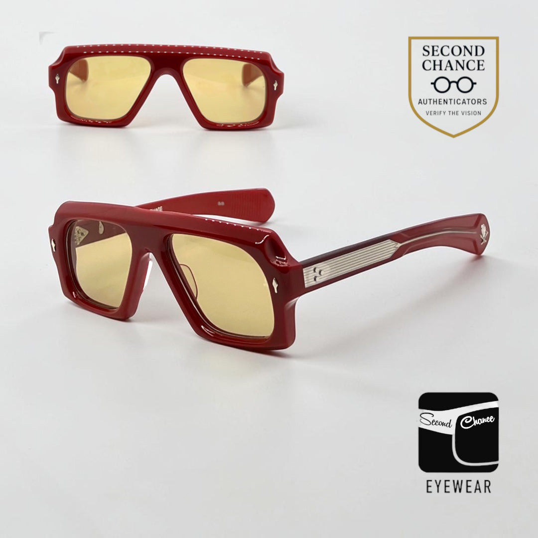 Jacques Marie Mage Decato Vermillion Bunker77 Sunglasses LTD 25 Unworn Full Kit