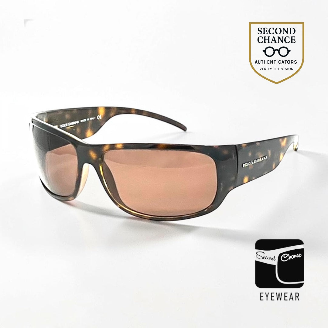 Dolce & Gabbana DG6005 Y2K Wrap Sunglasses Deadstock-Full Kit