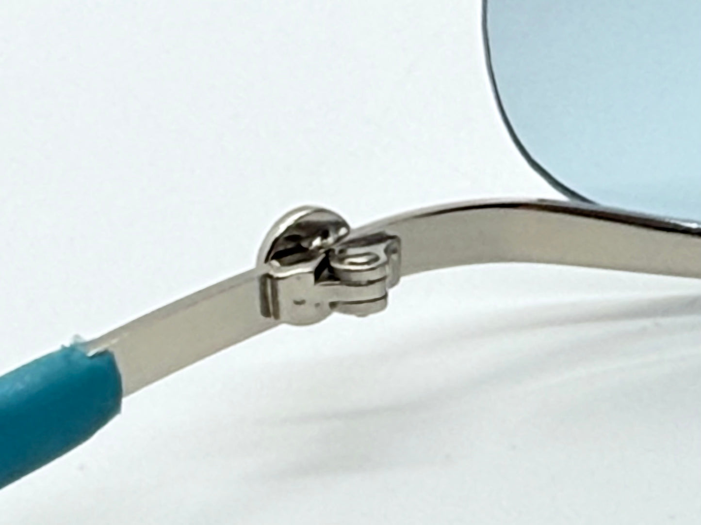 CHANEL C232-7H Rimless Shield Sunglasses Turquoise Melanin Lens-Deadstock