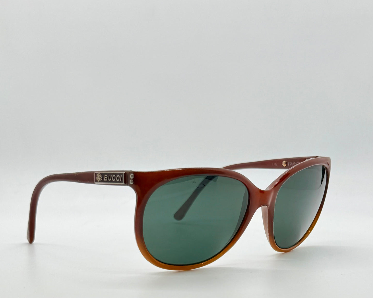 BUCCI 2001/116 Vintage French Sunglasses with Original Glass Lenses