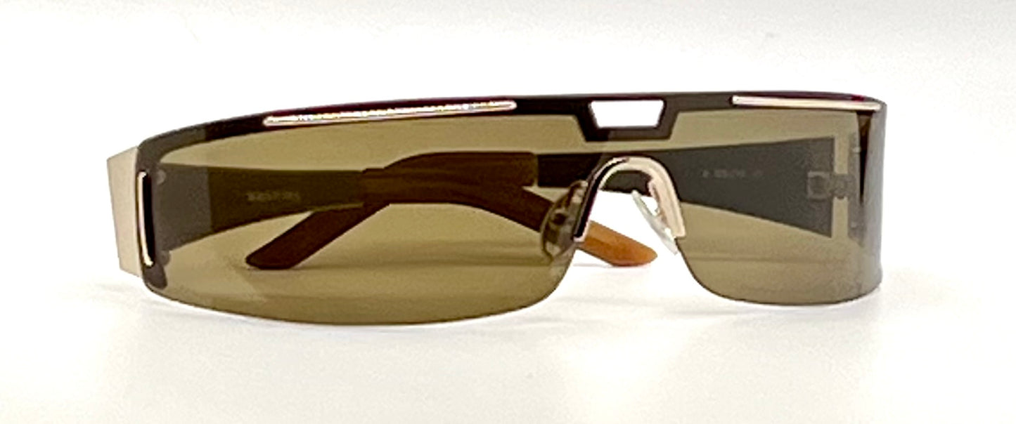 Basile BA4303 Shield Sunglasses Unworn NOS Made in Italy Y2K