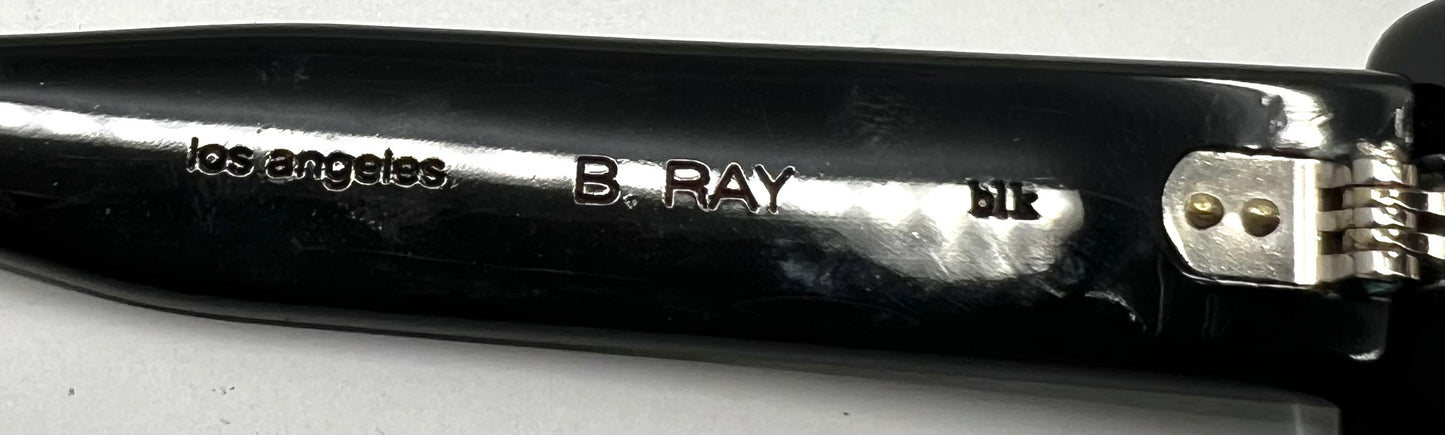 BENJAMIN “B. Ray” Black Polarized Sunglasses-Unworn-Japan-Collector