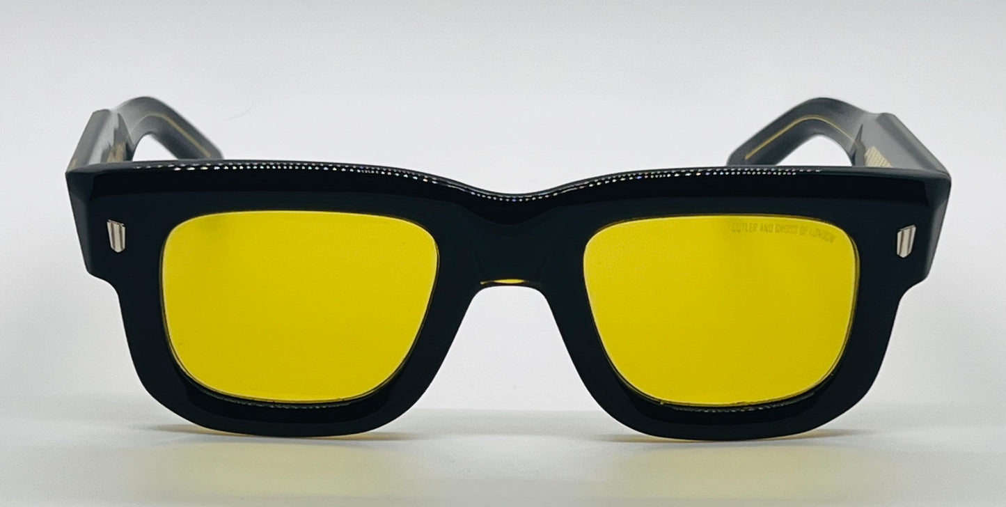 CUTLER AND GROSS CGSN-1402 (01) Sunglasses-Brand New with YELLOW Day/Night Lenses