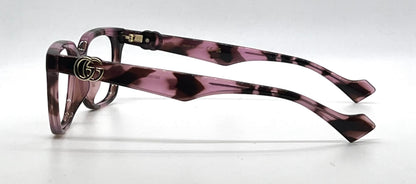 Gucci GG1537OK 004 Pink Havana Optical Frames No Lenses Full Kit Made in Italy