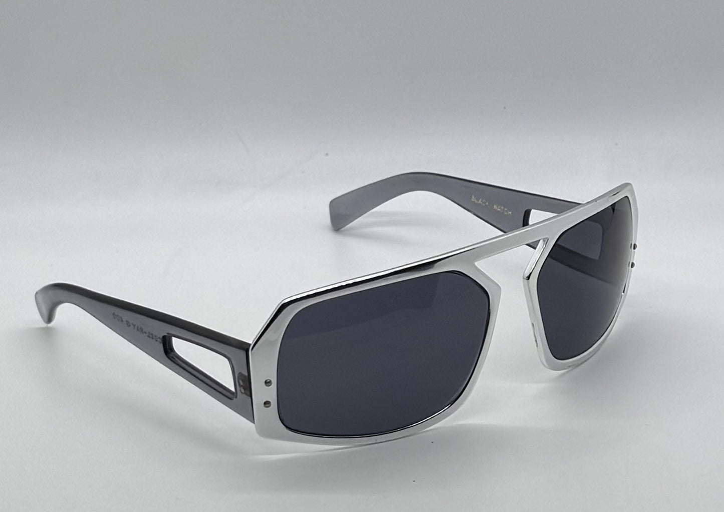 Black Watch Cool-Ray 400 VINTAGE Chrome Shield Sunglasses-DEADSTOCK/UNWORN-RARE