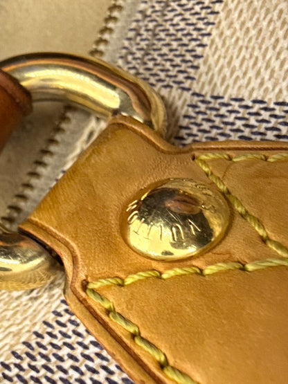 Louis Vuitton Saleya PM Damier Azur Tote Bag Gold Hardware