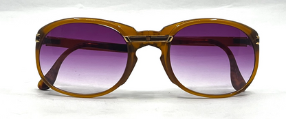 Derapage Italy Vintage Folding Sunglasses-New Purple Gradient Custom Lenses-NOS