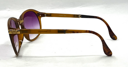 Derapage Italy Vintage Folding Sunglasses-New Purple Gradient Custom Lenses-NOS