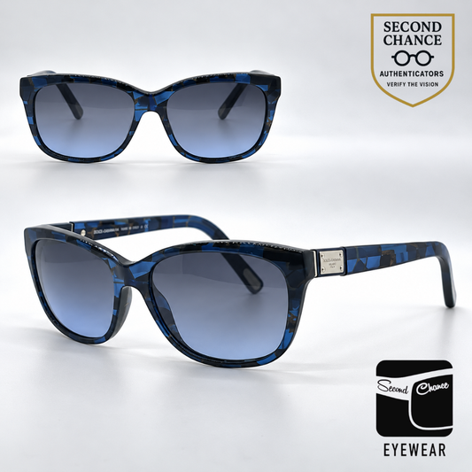 Dolce and Gabbana DG4123 1919/8F Blue Mosaic Cat-Eye-Vintage Sunglasses Blue Gradient Lenses-Unworn