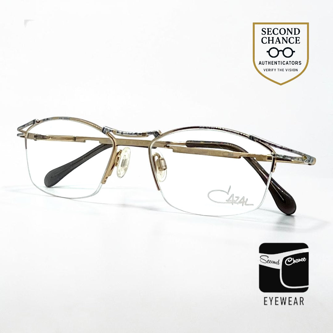 CAZAL 409 Col. 820 Vintage Eyeglasses-Made in Germany-Unworn/Deadstock-51mm