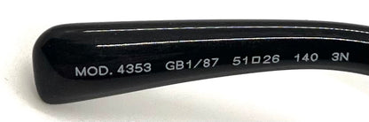 Versace VE4353 Tribute Medusa Vintage Sunglasses-Black-Deadstock