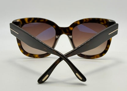 Brand New Tom Ford Beatrix-02 TF613 52T Tortoise Gradient Sunglasses – Full Kit