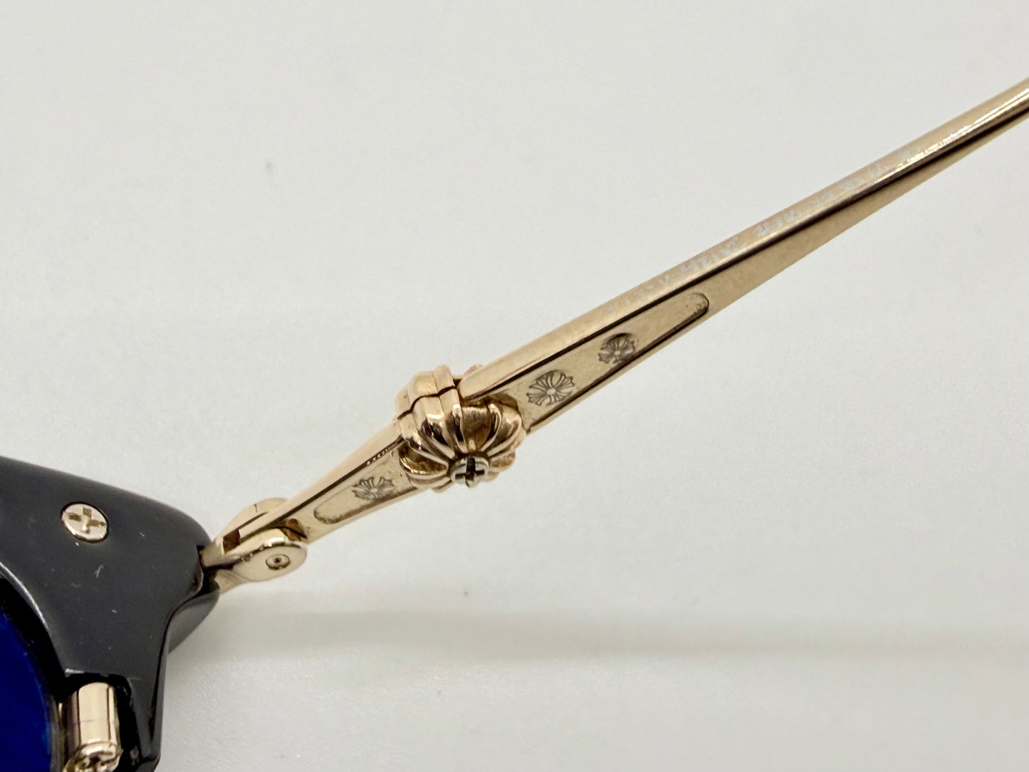Chrome Hearts SLUNTRADICTION - Gold Sunglasses Zeiss Lenses Japan Authentic