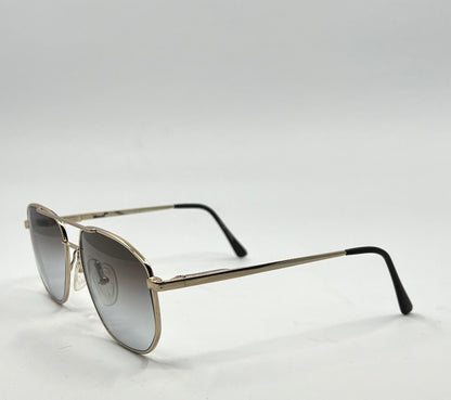 Studio 123-R-Flex Gold Vintage Aviator Sunglasses w/New Grey Gradient Custom Lenses-Deadstock