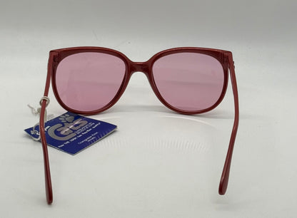 Ray-Ban CATS 1000 Red 1980s-B&L Changeable Rose Lenses-Vintage-France-UNWORN
