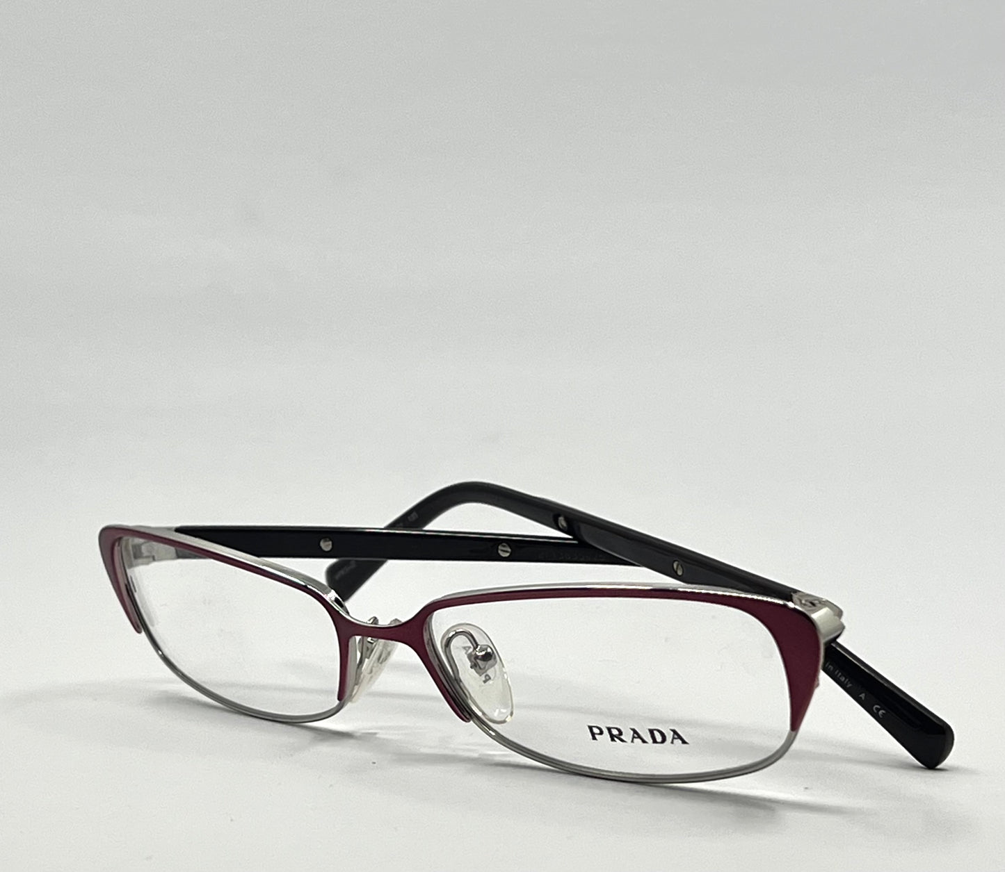 Prada VPR 5-O Optical Frame – Italian Made – Size 54-16-135 – Burgundy