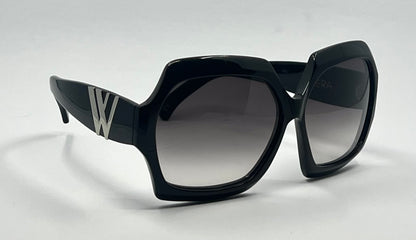 Wildfox Riviera Oversized Black Sunglasses – Gradient Lenses – Deadstock