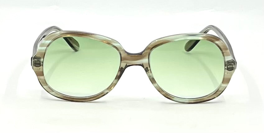 OWE 224-40 VINTAGE Sunglasses Made in Germany-Oversized Round Frame