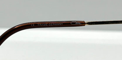 CAZAL 446 COL. 225 Vintage Eyeglass Frame-Made in Germany-Gold & Bronze Wire Semi-Rimless