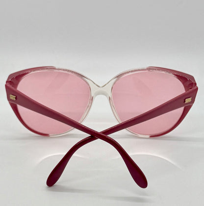 Silhouette M1149/20 C2740 Vintage Cat Eye Sunglasses w/New Pink Custom Lenses-58mm-Austria