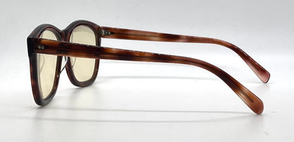 American Optical Vintage Tortoise Square Sunglasses-New Custom Yellow Lenses