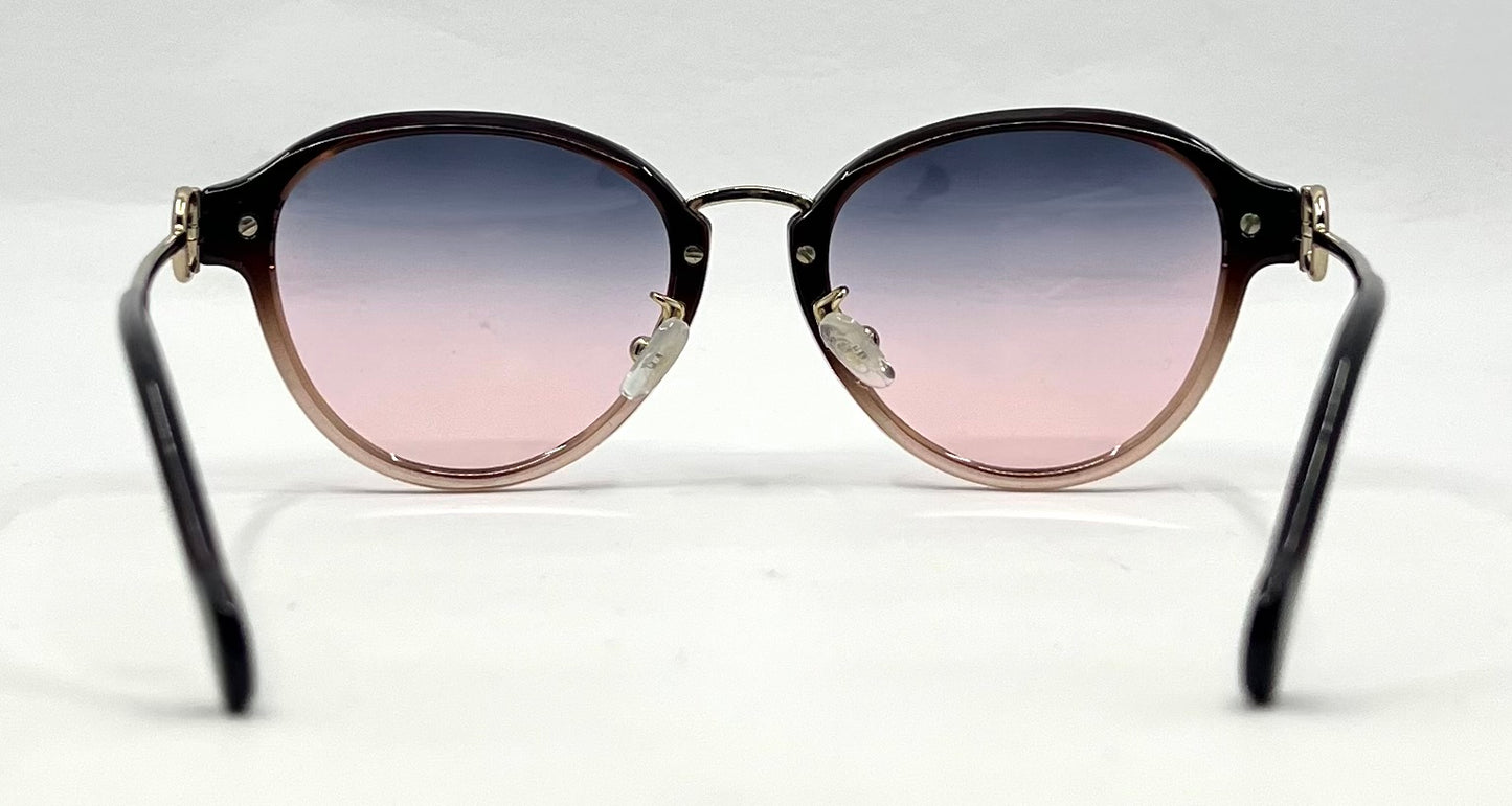 Salvatore Ferragamo SF2826 Sunglasses-New Grey/Rose Custom Gradient Lenses-Unworn