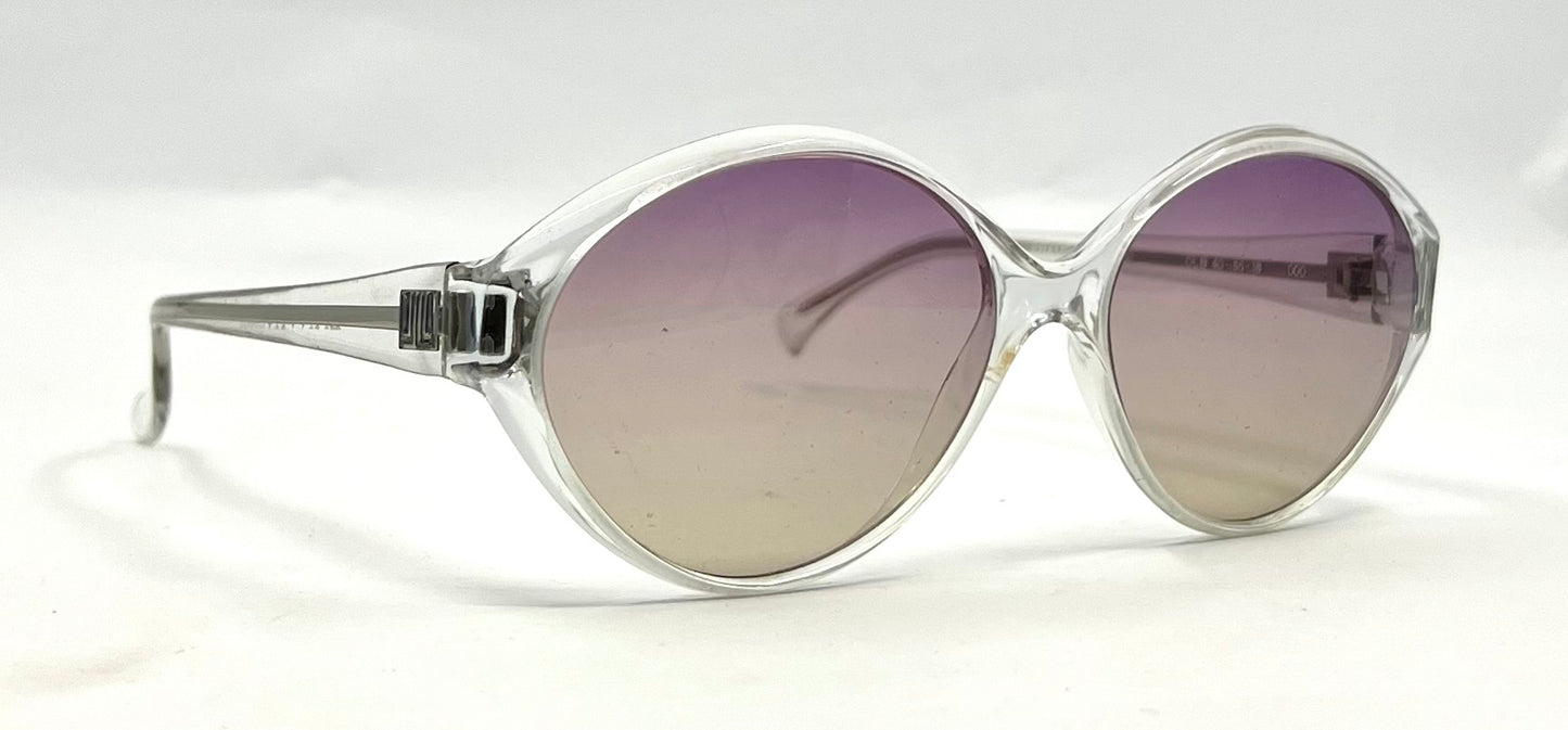Lanvin France OLB 40 Vintage Sunglasses-New Gradient Tinted Custom Lenses-55mm