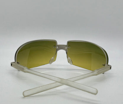 Prada SPR 72A Vintage Shield Sunglasses-Gradient Lenses-Y2K-Italy-Deadstock/New
