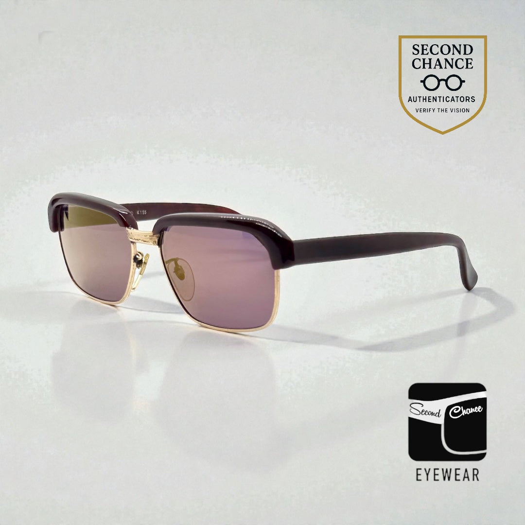 Vintage 50s–60s Browline Sunglasses 1/20 14K Gold Filled Deadstock