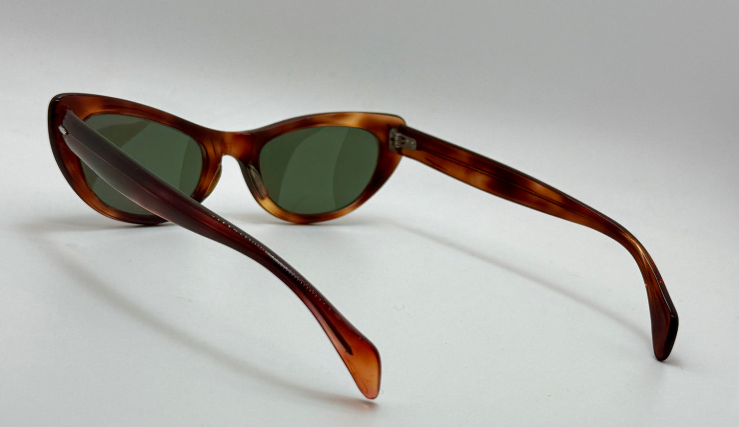 Vintage B&L Ray-Ban ALITA Cat-Eye Sunglasses, USA-Made, Mid-Century Glamour