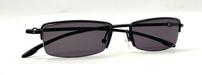 Dior CD 3627 Y2K VINTAGE Half-Rim Sunglasses-New Solid Smoke Custom Lenses-Unworn