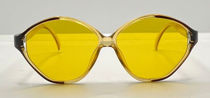Playboy 4548 10 Vintage Sunglasses w/New Yellow Day/Night Custom Tinted Lenses-Unworn-54mm