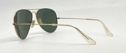 Ray-Ban Aviator Classic RB3025 Gold G-15 58mm Deadstock Unworn Full Kit