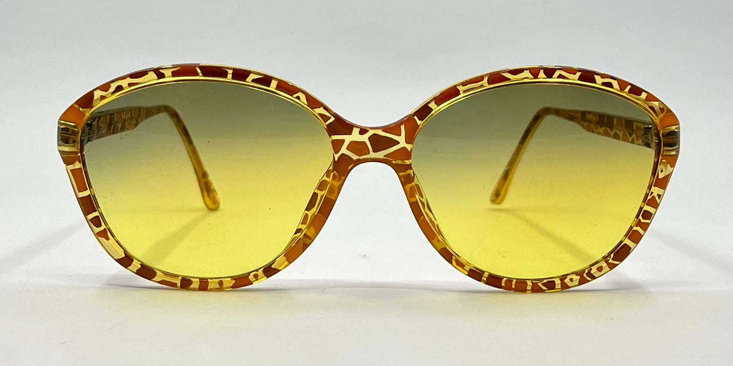 Pasha Picasso Giraffe Optyl Sunglasses-New Gradient Custom Lenses-VINTAGE-Unworn