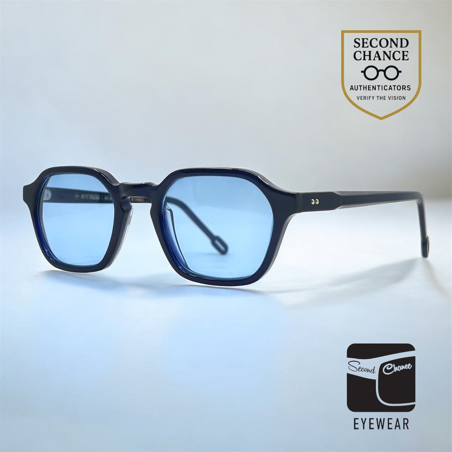 Odette Lunettes Jarret II A031 Sunglasses w/New Sky Blue Custom Tinted Lenses