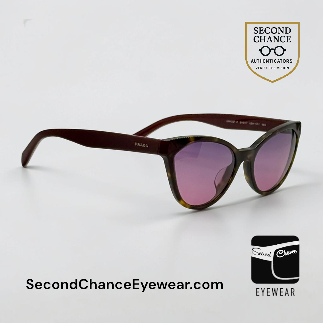 Prada VPR02T-F Vintage Sunglasses-New Gradient Tinted Custom Lenses-Italy