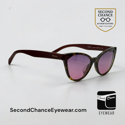Prada VPR02T-F Vintage Sunglasses-New Gradient Tinted Custom Lenses-Italy